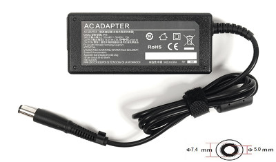 Блок питания для ноутбуков PowerPlant HP 220V, 18.5V 65W 3.5A (7.4*5.0)