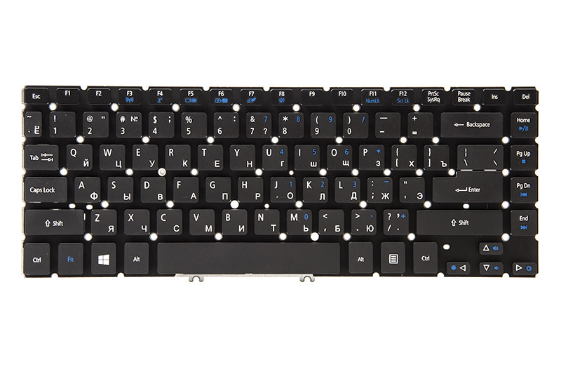 Клавиатура для ноутбука ACER Aspire V5-471 черный, без фрейма