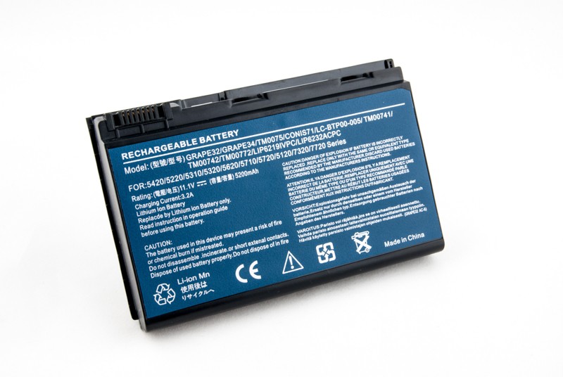 Аккумулятор PowerPlant для ноутбуков ACER Extensa 5210 (Grape32, AR5321) 11.1V 5200mAh