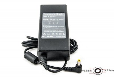 Блок питания для ноутбуков PowerPlant HP 220V, 18.5V 90W 4.9A (5.5*2.5)