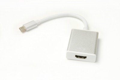 Кабель-переходник PowerPlant HDMI female - USB Type-C, 0.15м