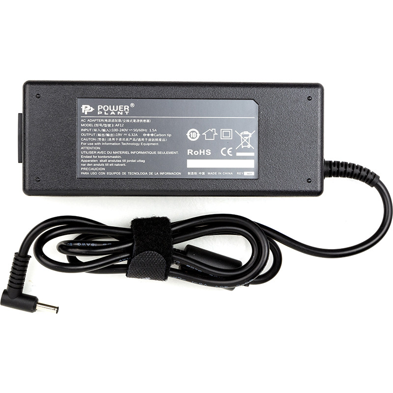 Блок питания для ноутбуков PowerPlant ASUS 220V, 19V 120W 6.32A (4.5*3.0)