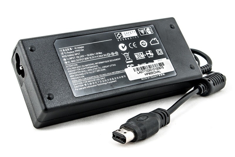 Блок питания для ноутбуков PowerPlant HP, COMPAQ 220V, 18.5V 90W 4.9A (oval)