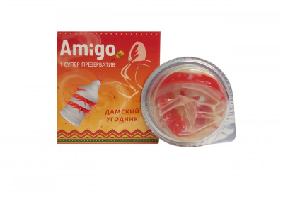 Презерватив Amigo текстурний з вусами &quot;Жіночий угодник &quot;