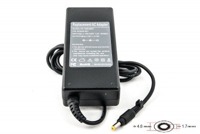 Блок питания для ноутбуков PowerPlant HP 220V, 19V 90W 4.74A (4.8*1.7)