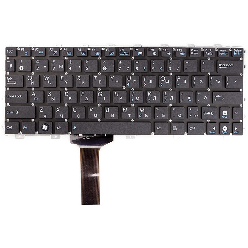 Клавиатура для ноутбука ASUS Eee PC 1011CX, 1015BX, черный, без фрейма