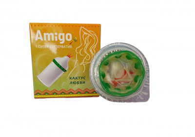 Презерватив Amigo текстурний із шипами &quot;Кактус кохання&quot;
