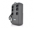 ИБП Merlion BUDA 800 (450W) LED, 180-270VAC, AVR 1st, 6 SCHUKO (3*BatteryBackup + 3* Surge), 1x12V5Ah, plastik Case Q4 (305x159x95) 2.9кг