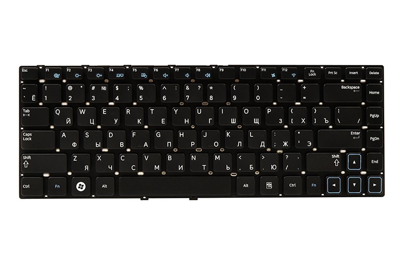 Клавиатура для ноутбука SAMSUNG 300E4A черный, без фрейма
