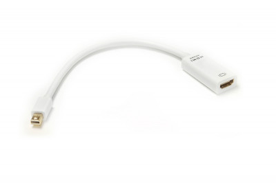 Кабель-переходник PowerPlant HDMI (F) - mini DisplayPort (M), 0.15м, 1.4V, 4K x 2K