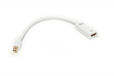 Кабель-переходник PowerPlant HDMI (F) - mini DisplayPort (M), 0.15м, 1.4V, 4K x 2K