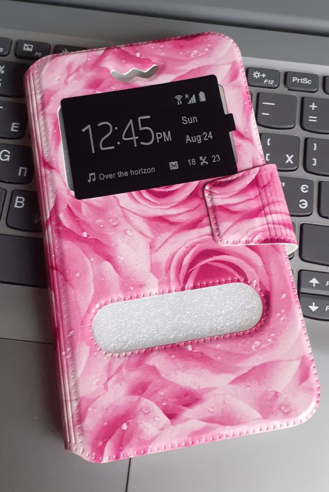 Чехол-книжка Slide Style PRINT Роза