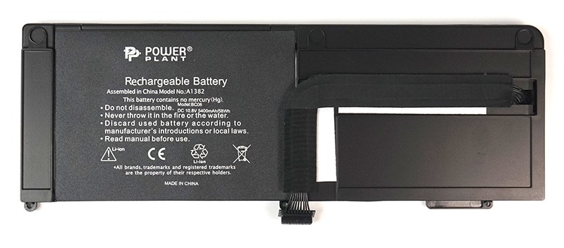 Аккумулятор PowerPlant для ноутбуков APPLE MacBook Pro 15.4" (A1286, A1382) 10.8V 5400mAh
