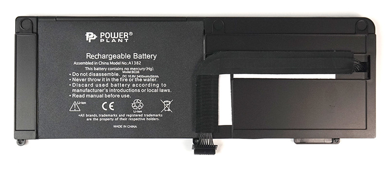 Аккумулятор PowerPlant для ноутбуков APPLE MacBook Pro 15.4" (A1286, A1382) 10.8V 5400mAh