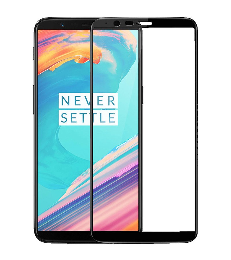 Защитное стекло Full screen PowerPlant для OnePlus 5T, Black