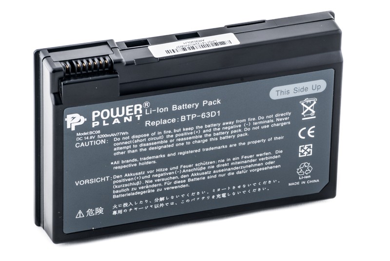 Аккумулятор PowerPlant для ноутбуков ACER TravelMate C300 (BTP-63D1, AC-63D1-8) 14.8V 5200mAh