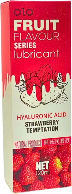 Оральний лубрикант OLO Fruit зі смаком полуниці 120 мл