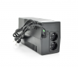  ИБП Merlion Velli 800 (480W) LED, 162-290VAC, AVR 1st, 2 SCHUKO, 1x12V9Ah, plastik Case Q4 (279x101x142) 4,9кг