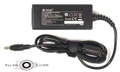 Блок питания для ноутбуков PowerPlant ASUS 220V, 12V 36W 3A (4.8*1.7)