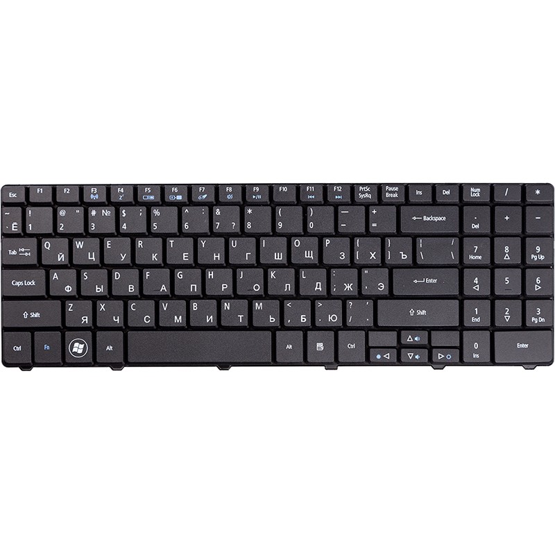Клавиатура для ноутбука ACER Aspire 5516, eMachines E525 черный, без фрейма