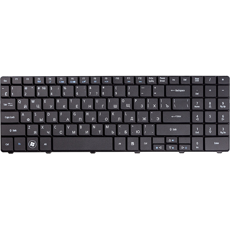 Клавиатура для ноутбука ACER Aspire 5516, eMachines E525 черный, без фрейма