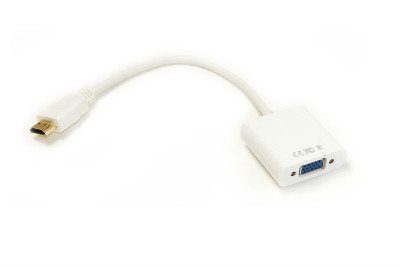 Кабель-переходник PowerPlant HDMI - VGA, 0.15м, позолоченные коннекторы