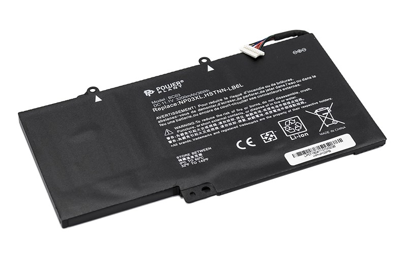 Аккумулятор PowerPlant для ноутбуков HP Pavilion X360 (NP03XL, HPNP03PB) 11.1V 3200mAh