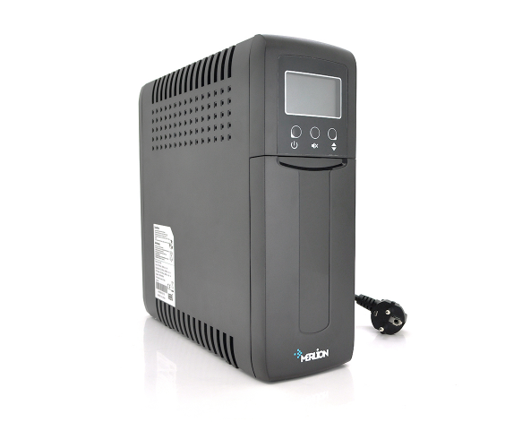 ИБП Merlion UDU 1000 (600W) LСD, 162-270VAC, AVR 1st, 1x12V9Ah, 4 SHUKO, plastik Case Q2 (99х277х290) 8,1кг