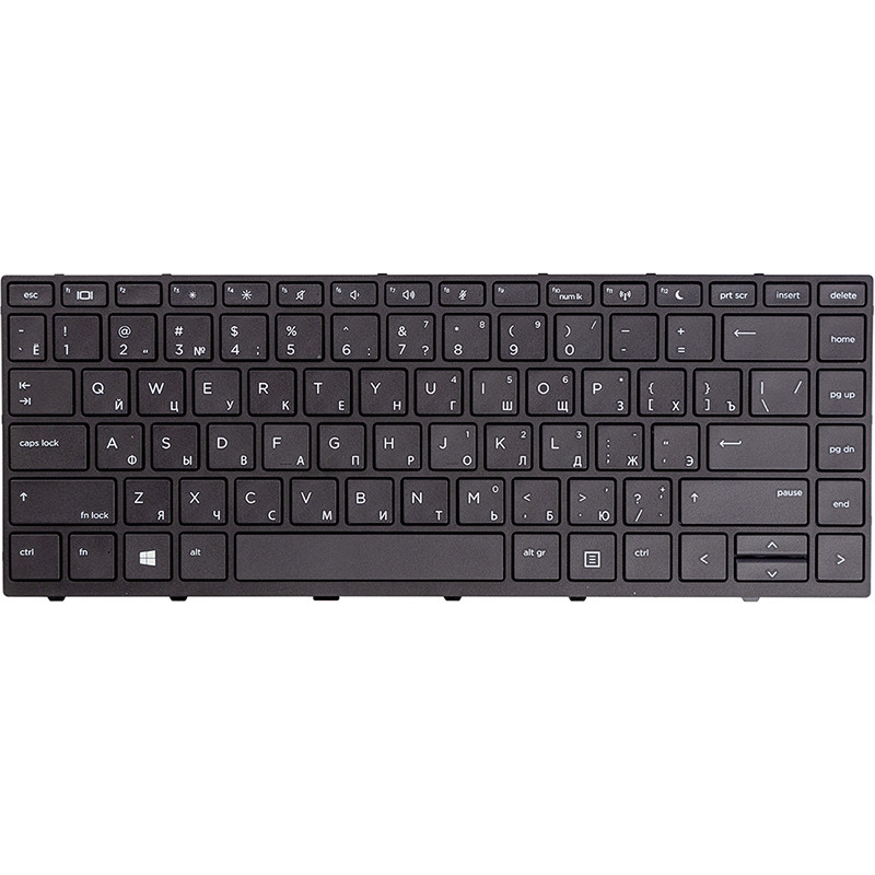 Клавиатура для ноутбука HP Probook 430 G5, 440 G5 черный, черный фрейм