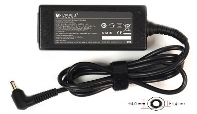 Блок питания для ноутбуков PowerPlant ASUS 220V, 19V 45W 2.37A (4.0*1.4)