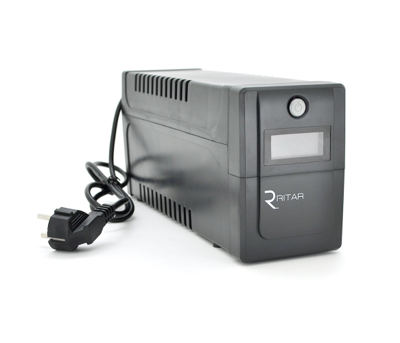 ИБП Ritar RTP800 (480W) Proxima-D, LCD, AVR, 3st, 2xSCHUKO socket, 1x12V9Ah, plastik Case ( 370*145* 225 ) 5,9 кг Q4