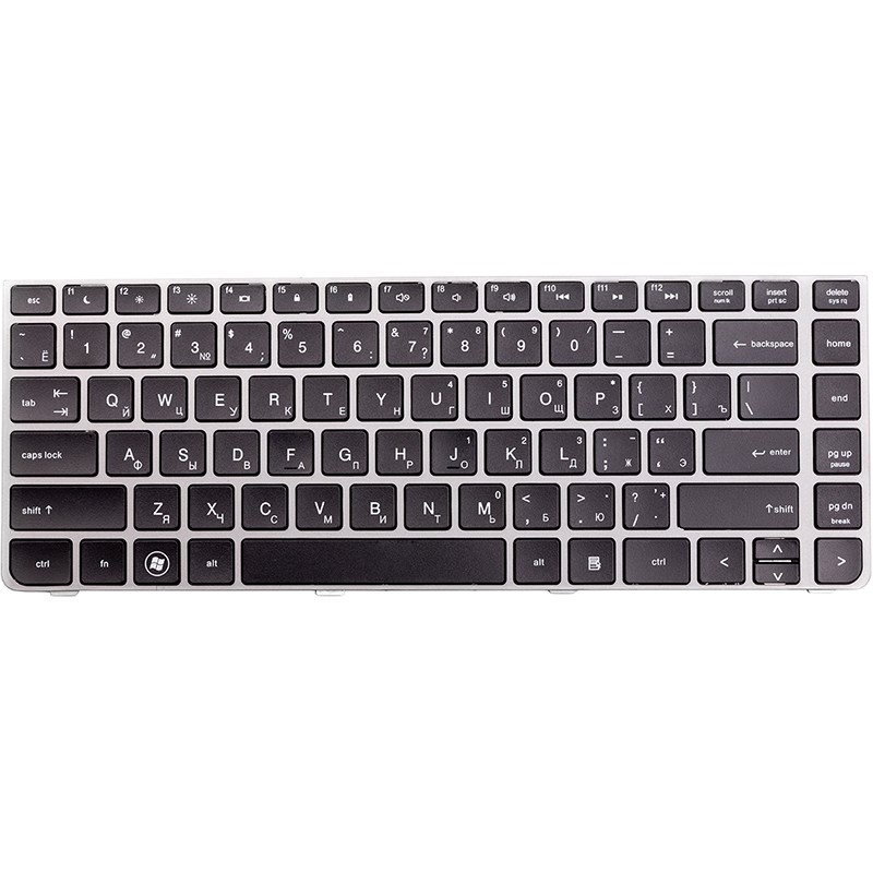 Клавиатура для ноутбука HP ProBook 4330S, 4435S черный, черный фрейм