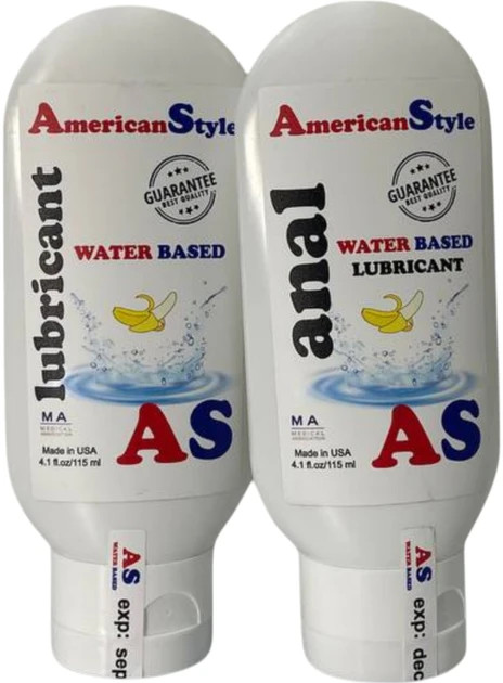 Набір лубрикантів на водно-силіконовій основі American Style Банан 115 мл + Анальний 115 мл