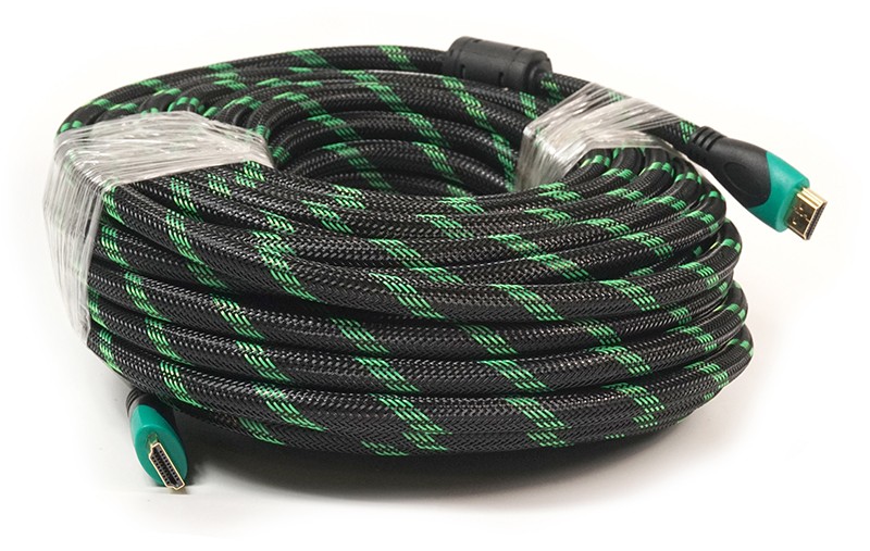 Видео кабель PowerPlant HDMI - HDMI, 20м, позолоченные коннекторы, 2.0V, Double ferrites, Highspeed