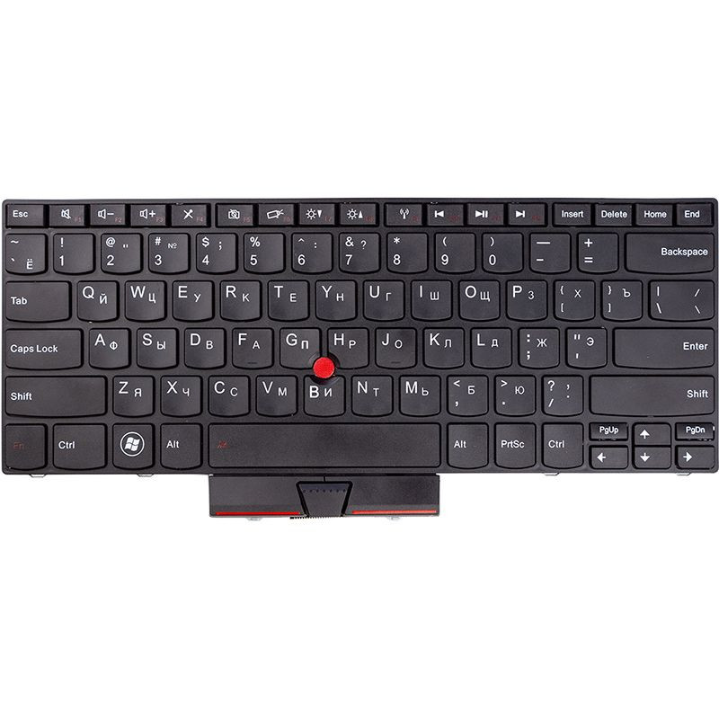Клавіатура для ноутбука LENOVO Thinkpad Edge E40, E50 чорний, чорний фрейм