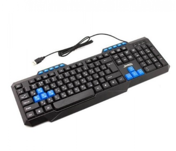Клавиатура USB Jedel K518, (Eng/Pyc),(435х130х21), 112k, Black, Box