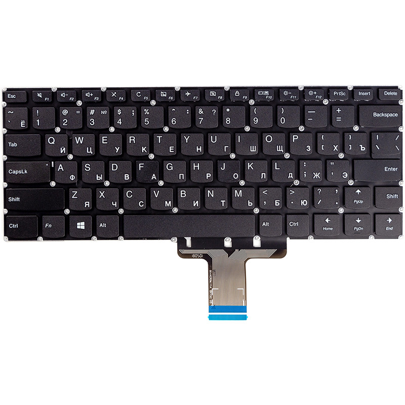 Клавиатура для ноутбука LENOVO Ideapad 510S-14ISK, 510S-14IKB черный