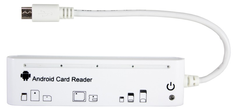 Кард-ридер PowerPlant 5-ти слотный Android Micro USB