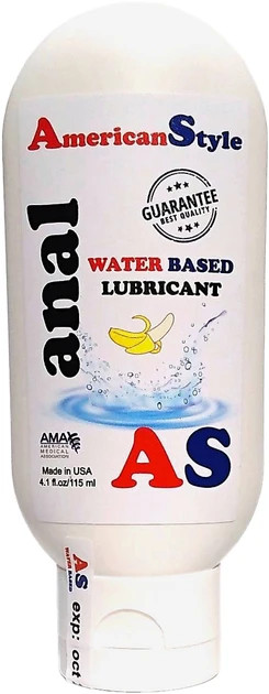Лубрикант American Style Anal Water Based Lubricant Banana Анальний на водно-силіконовій основі Банан 115 мл