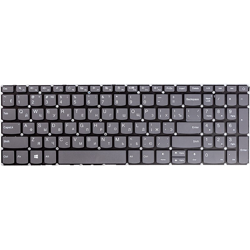 Клавиатура для ноутбука LENOVO Ideapad 320-15, 320-15ABR черный