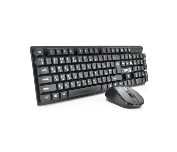 Комплект беспроводной (KB+Mouse+Радио) WS630 Black, (Eng / Pyc), 2.4G, USB nano, Box