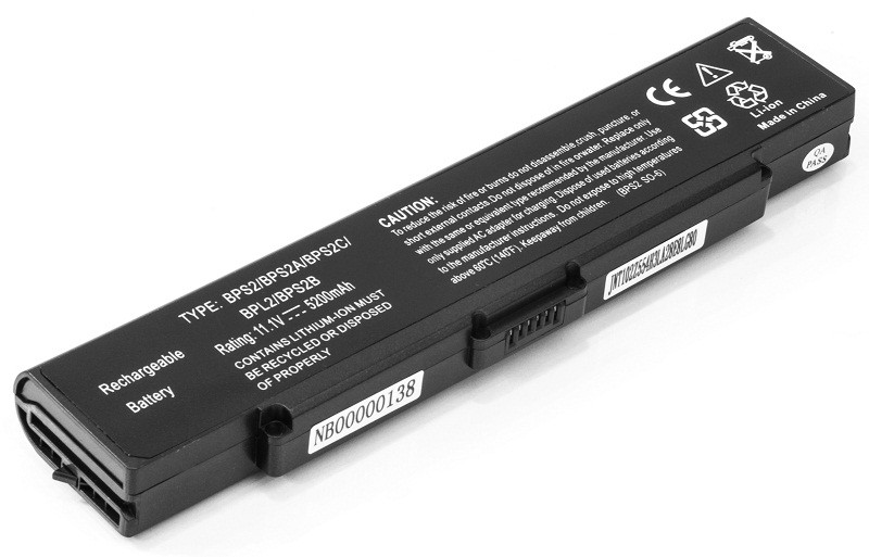Аккумулятор PowerPlant для ноутбуков SONY VAIO PCG-6C1N (VGP-BPS2, SY5651LH) 11.1V 5200mAh