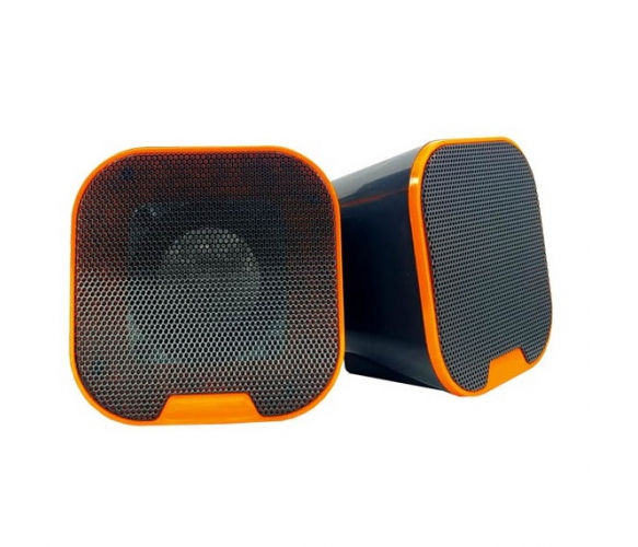 Колонки 2.0 CRASH X9 USB+3.5mm, 2x3W, 20Hz- 18KHz, с регулятором громкости, Black, BOX, Q24