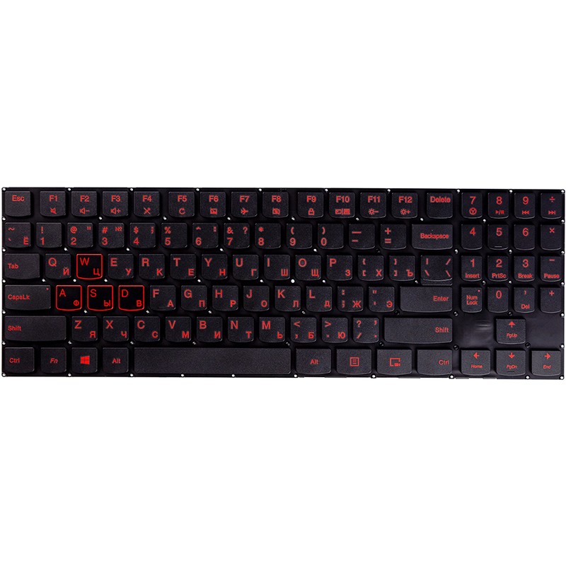 Клавиатура для ноутбука LENOVO Legion Y520, R720 черный