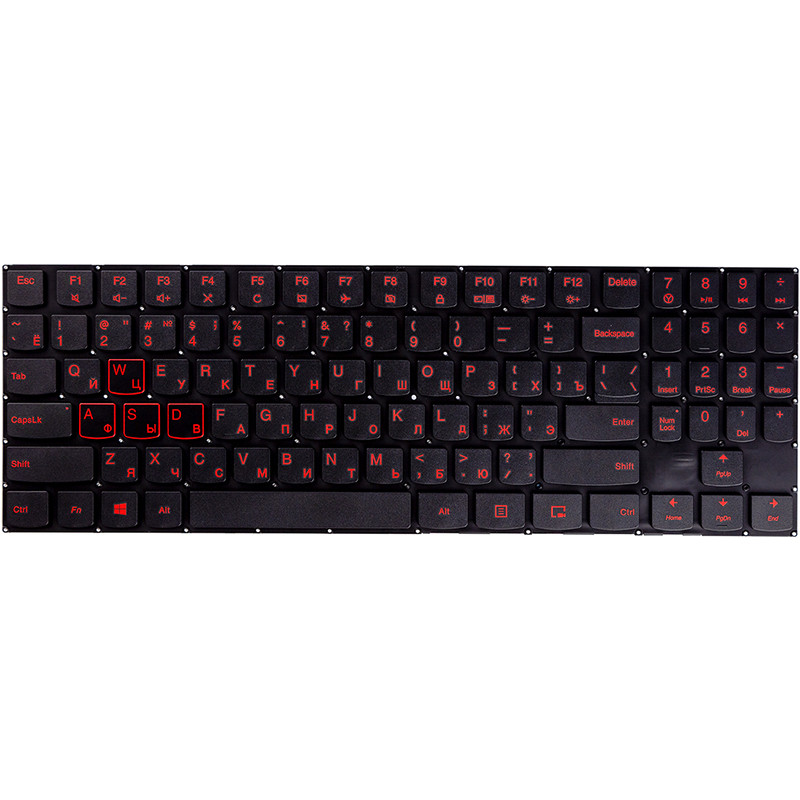 Клавиатура для ноутбука LENOVO Legion Y520, R720 черный