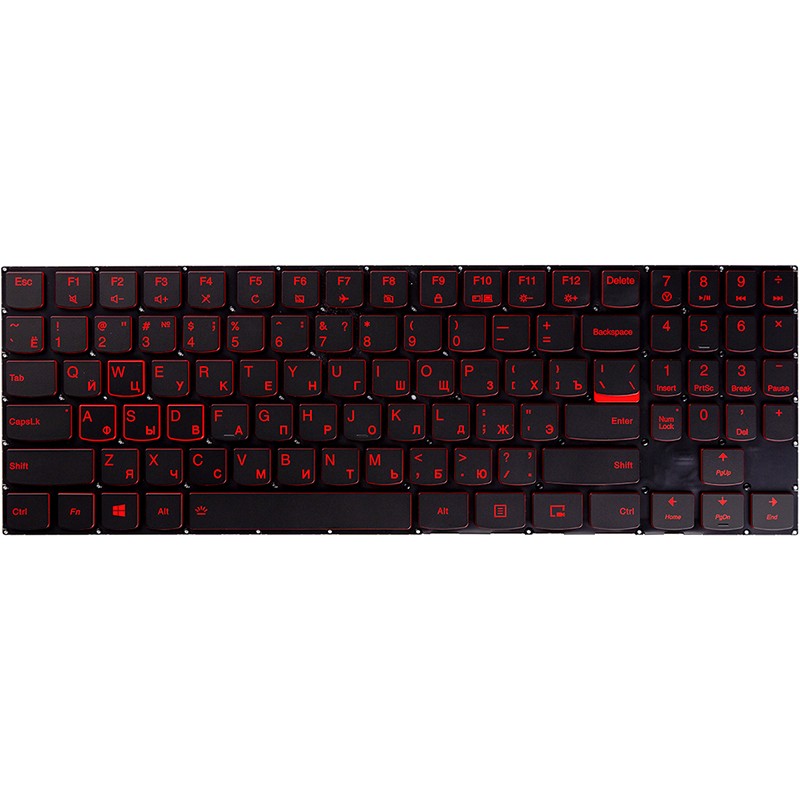 Клавиатура для ноутбука LENOVO Legion Y520, R720 черный, подсветка
