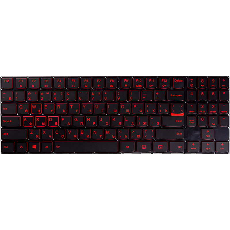 Клавиатура для ноутбука LENOVO Legion Y520, R720 черный, подсветка