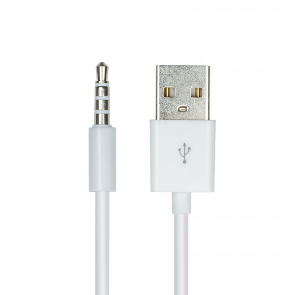 Кабель-переходник PowerPlant USB AM - 4pin Jack 3.5мм для iPod Shuffle, 0.15 м