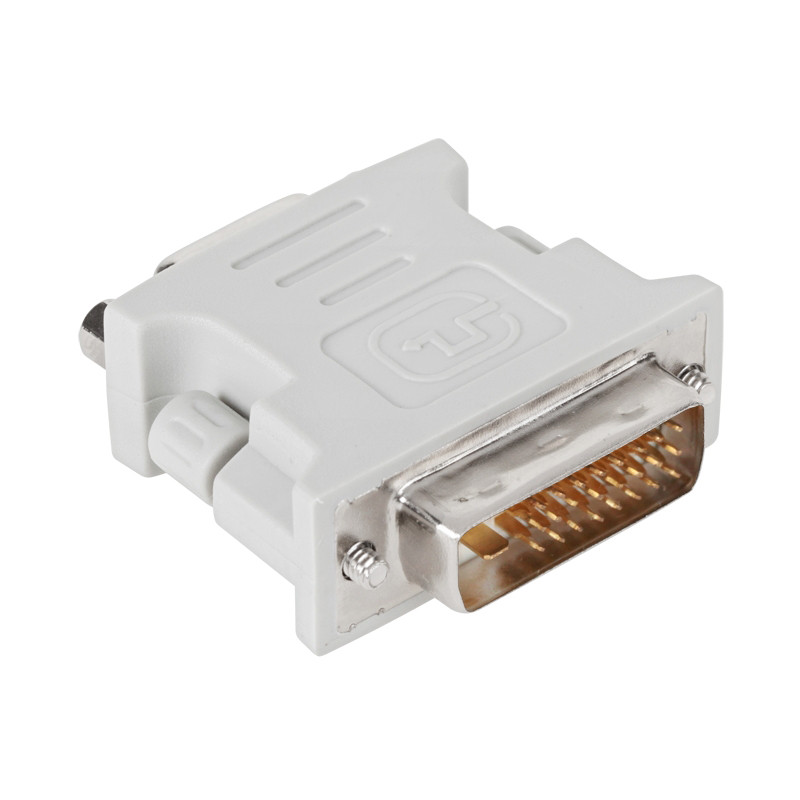 Переходник PowerPlant DVI-D M - VGA F, белый