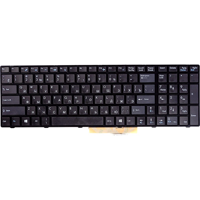 Клавиатура для ноутбука MSI GT660, A6200 черный, черный фрейм